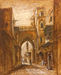Sajjad Ahmed, 24 x 30 inch, Oil On Canvas, Cityscape Painting, AC-SJJ-002 Sajjad Ahmed, 24 x 30 inch, Oil On Canvas, Cityscape Painting, AC-SJJ-002